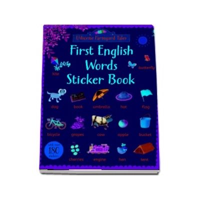First English words sticker book