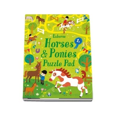 Horses and ponies puzzles pad