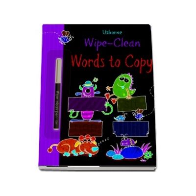 Wipe-clean words to copy
