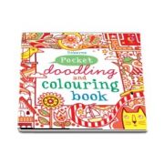 Pocket doodling and colouring book: Red