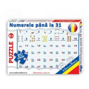 Puzzle, Numerele pana la 31. 60 de piese