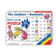 Puzzle the numbers from 1 to 20. 60 de piese