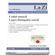 Codul muncii. Legea dialogului social. Cod 720. Actualizat la 8. 10. 2020