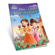 Alba ca zapada si rosie ca trandafir. Carte de colorat si poveste (Colectia Creionul fermecat)