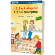 1, 2, 3 im Kindergarten. Kinderbuch Deutsch-Englisch, Susanne Bose, HUEBER