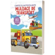 Mijloace de transport, carte cu atocolante - 80 autocolante