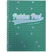 Caiet cu spirala Pukka Pads Glee A4, dictando, 200 pagini, verde