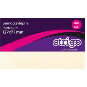 Notite Adezive Strigo 125X75mm 100 File Galben Pastel