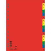 Index plastic color, alfabetic A-Z, extra wide, A4 , 120 microni, DONAU