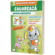 Coloreaza desene amuzante. Autocolante model