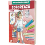 Coloreaza Lucia. Autocolante model