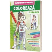 Coloreaza Veronica. Autocolante model