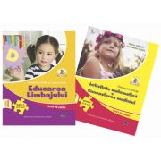 Set de 2 caiete pentru gradinita NIVEL (5-6 ani). Activitate matematica si Cunoasterea mediului si Educarea limbajului, Editia 2022