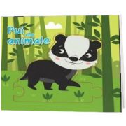 Pui de animale. Carte puzzle