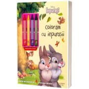Disney Iepurasi. Coloram cu iepurasii (contine 4 creioane cerate)