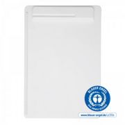 Clipboard simplu A4, din plastic reciclat, ECO MAUL Go - alb