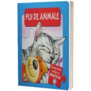 Prima mea carte cu puzzle. Pui de animale