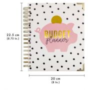 Budget planner Pukka Pad, nedatat, 12 separatoare, 2 pagini stickere, organizatoare, colturi metalice, coperti tari