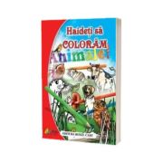 Carte de colorat. Haideti sa coloram Animale, format A4