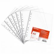 Folie protectie pentru documente A4, 50 microni, 100 folii/set, Optima Classic - transparent