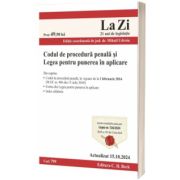 Codul de procedura penala si Legea pentru punerea in aplicare. Cod 799. Actualizat la 15.10.2024