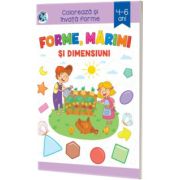 Forme, marimi si dimensiuni. Coloreaza si invata forme 4-6 ani