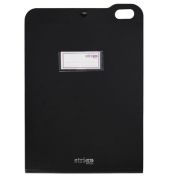 Organizator Strigo, PP, A4, vertical, 5 separatoare, inchidere capsa, negru