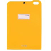 Organizator Strigo, PP, A4, vertical, 5 separatoare, inchidere capsa, portocaliu neon