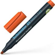 Permanent marker SCHNEIDER Maxx 133, varf tesit 1+ 4mm - portocaliu