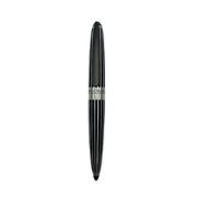 Stilou Diplomat Aero, cu penita M, din otel inoxidabil - stripes black