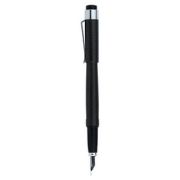 Stilou DIPLOMAT Magnum, cu penita EF, din otel inoxidabil - crow black