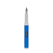 Stilou DIPLOMAT Nexus, cu penita M, din otel inoxidabil - Blue Chrome