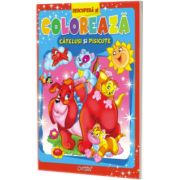 Descopera si coloreaza. Catelusi si pisicute