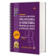 Legea nr. 51/1995 pentru organizarea si exercitarea profesiei de avocat  si legislatie conexa: 2025