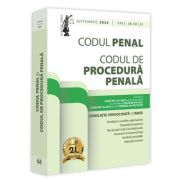 Codul penal si Codul de procedura penala: septembrie 2025. Editie tiparita pe hartie alba