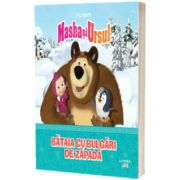 Masha si Ursul. Bataia cu bulgari de zapada