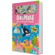 Animale. Carte cu autocolante senzoriale