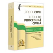Codul civil si Codul de procedura civila: septembrie 2025. Editie tiparita pe hartie alba