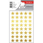 Stickere decorative, 40 buc/fila, 3 file/set, TANEX Kids - stelute - aurii