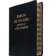 Biblia de studiu pentru o viata deplina, coperta PU neagra