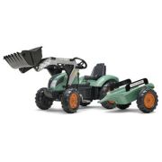 Tractor pentru copii Farm Lander cu pedale, cupa si remorca