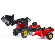 Tractor Super Charger cu pedale, remorca si cupa frontala