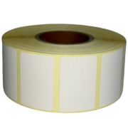 Etichete termice autoadezive, 38 x 25mm, 1500 etichete/rola, albe