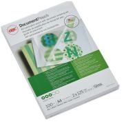 Folie laminare GBC, la cald, A4, 125 microni, 100 buc/set