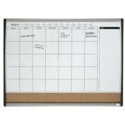 Organizator Combo, lunar, magnetic si pluta, 58.5x43 cm si marker, burete si magneti, negru