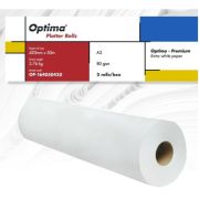 Rola plotter A2, 80gr, 420mm x 50m, 2 role/cutie, Optima Premium