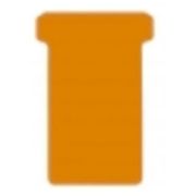 DJOIS T-cards, din hartie, 100buc/set, format 2 - (85 x 48mm, top 60mm) - orange