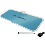 Tabla Cosy din sticla, pentru birou, marker inclus, albastru celest