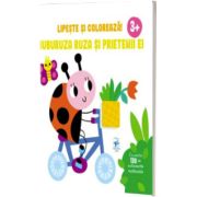 Buburuza Ruza si prietenii sai. Lipeste si coloreaza!