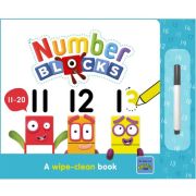 Carticica Scriu si sterg - Numberblocks 11-20